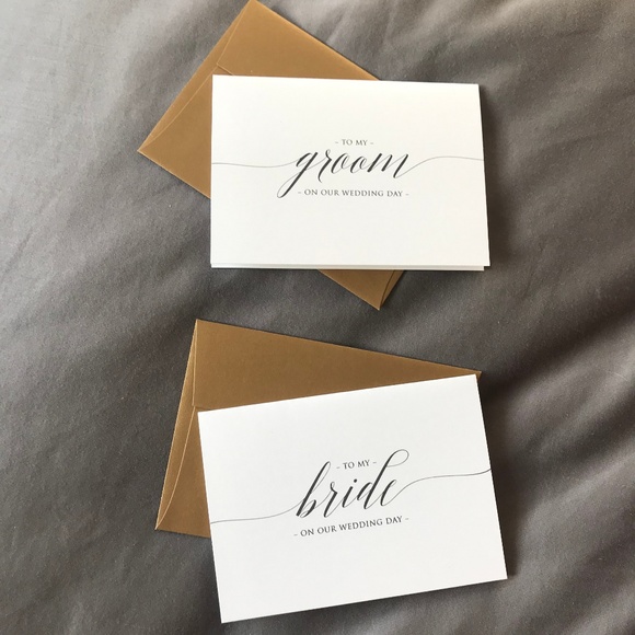Office Wedding Cards Bride Groom Keepsake Poshmark
